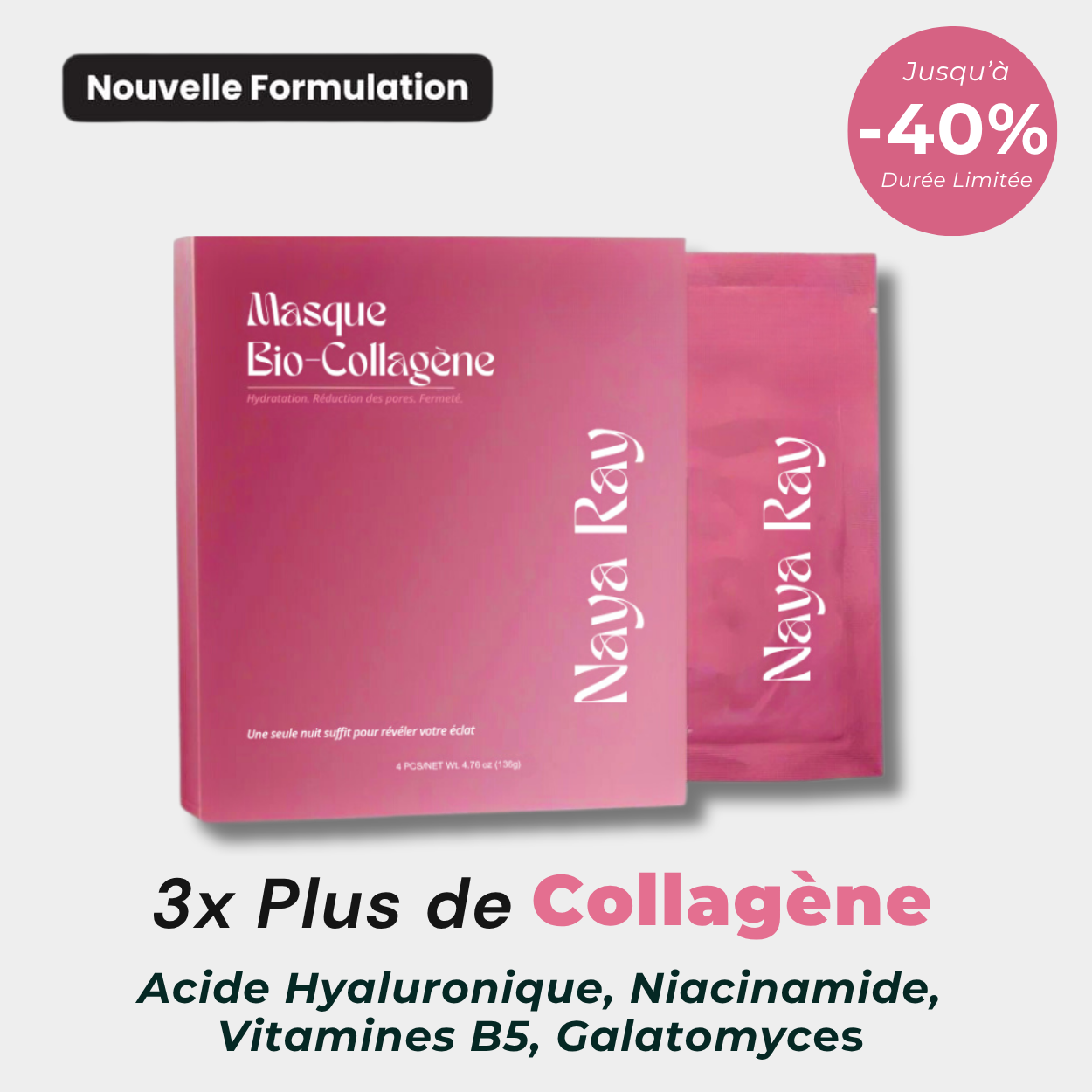 Masque au Bio-Collagène (3 pcs)